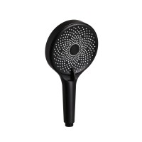 Лійка для ручного душу Rucni, d130 мм, Matt Black округла QTRUC125BLM45953 Qtap