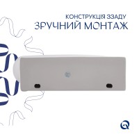 Раковина підвісна Leo 430x285x160 мм, White, ліва, овальна, без донного клапана QT11111008RW Qtap QTAP фото 4