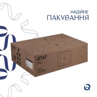 Раковина накладна Tern 480х370х135 мм, White, прямокутна, без донного клапана QT17116069W Qtap QTAP фото 4