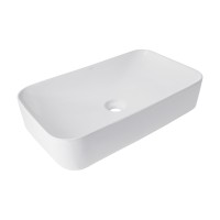 Раковина накладна Tern 610x350x135 мм, White, прямокутна, без донного клапана QT17118140W Qtap