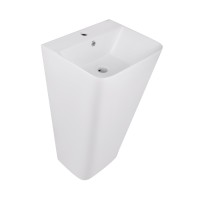 Раковина-моноблок підлогова Tern 440x380x830 мм, White, без донного клапана QT1711G302WN Qtap