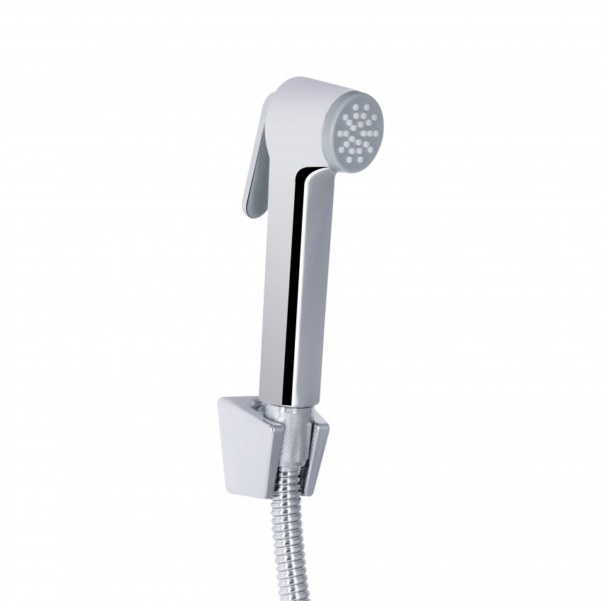 Змішувач для раковини Grand, Chrome/White (k35) з гігієнічним душем QTGRA272CRW45671 Qtap QTAP фото 3