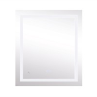 Дзеркало настінне Kubis (KU1) 700х800 мм, прямокутне, з LED-підсвічуванням Touch, антизапотіванням, димером, рег. яскравості, Reverse Lidz LIDZ фото 3