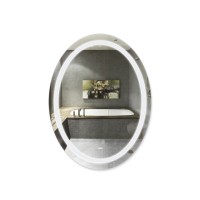 Дзеркало настінне Vida (VI1) 800х600 мм, овальне, з LED-підсвічуванням Touch, антизапітнінням, диммером, рег. яскравості Lidz