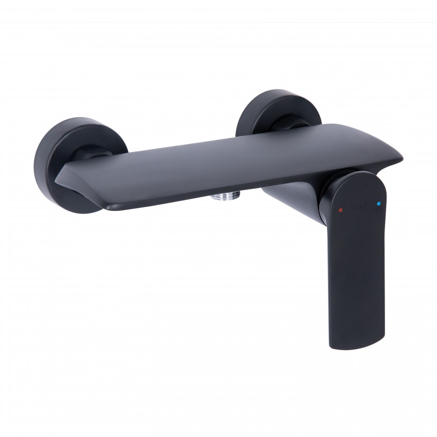 Змішувач для душу Slavonice, Matt Black (k35) QTSLA266BLM45908 Qtap QTAP
