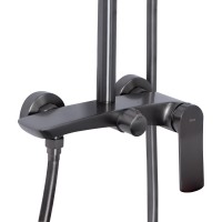 Душова система для душу Slavonice, Gunmetal Black PVD (k35) на два споживача QTSLA110GMB45913 Qtap QTAP фото 2