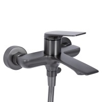 Змішувач для ванни Vlasta New, Gunmetal Black PVD (k35) з душовим гарнітуром QTVLA259GMB45643 Qtap QTAP фото 2