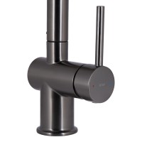 Змішувач для кухні Rozcesti, Gunmetal Black PVD (k35) з висувним виливом і підключенням для питної води QTROZ366GMB45939 Qtap QTAP фото 3