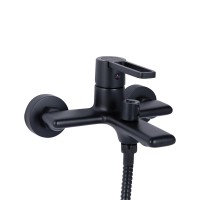 Змішувач для ванни Taurus, Matt Black (k35) з душовим гарнітуром QTTAU259BLM45662 Qtap QTAP фото 2