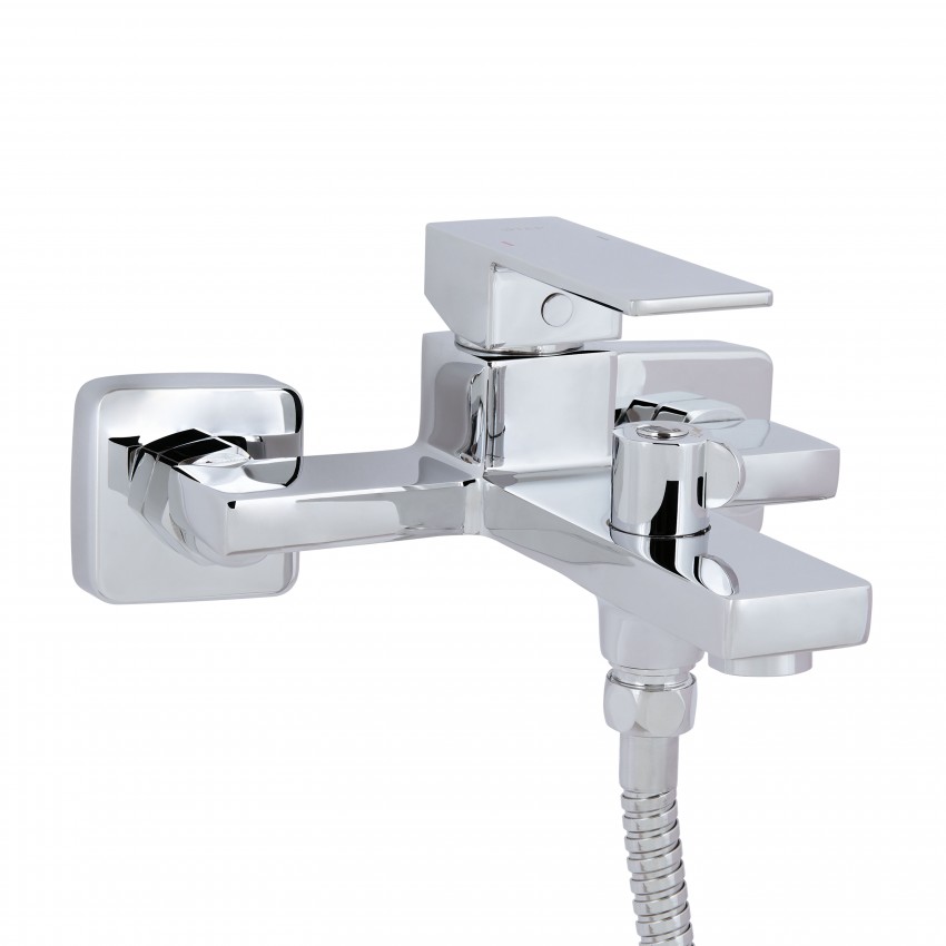 Змішувач для ванни Gemini, Chrome (k35) з душовим гарнітуром QTGEM259CRM45681 Qtap QTAP фото 2