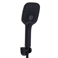 Змішувач для ванни Gemini, Matt Black (k35) з душовим гарнітуром QTGEM259BLM45682 Qtap QTAP фото 3
