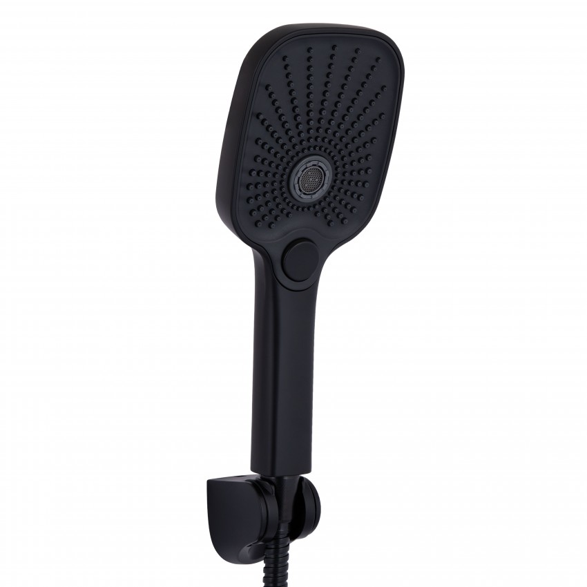 Змішувач для ванни Gemini, Matt Black (k35) з душовим гарнітуром QTGEM259BLM45682 Qtap QTAP фото 3
