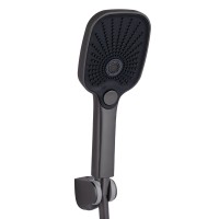 Змішувач для ванни Gemini, Gunmetal Black PVD (k35) з душовим гарнітуром QTGEM259GMB45684 Qtap QTAP фото 3