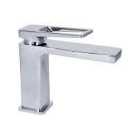 Змішувач для раковини низький Gemini Loop, Chrome (k35) QTGEM2701CRM45699 Qtap