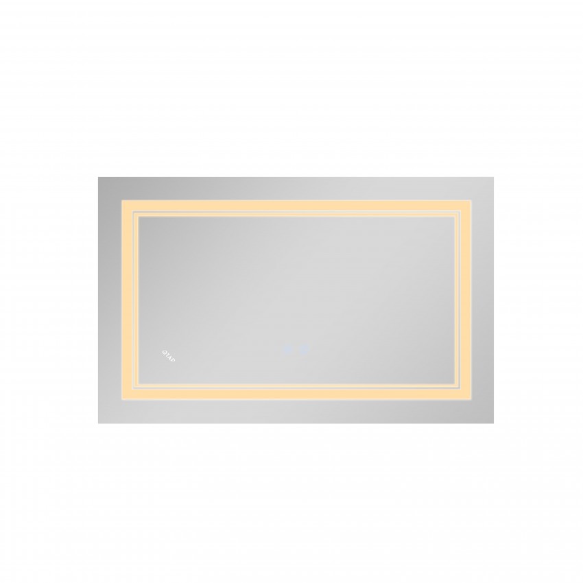Дзеркало настінне Cardinal (CA1) 500х800 мм, прямокутне, з LED-підсвіткою Touch, антизапотіванням, димером, рег. темп. кольору (3000-6500K), Reverse Qtap QTAP фото 4