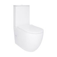 Унітаз підлоговий Robin New Ultra Quiet 660x360x855 мм, White, з сидінням Slim Duroplast/ Soft-close/ Quick Release QT13226083AW Qtap