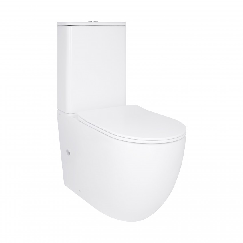 Унітаз підлоговий Robin New Ultra Quiet 660x360x855 мм, White, з сидінням Slim Duroplast/ Soft-close/ Quick Release QT13226083AW Qtap QTAP