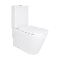 Унітаз підлоговий Vlasta Ultra Quiet 660x360x800 мм, White, з сидінням Slim Duroplast/ Soft-close/ Quick Release QT28228300W Qtap