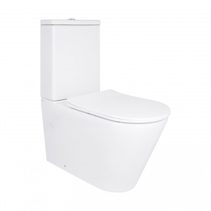 Унітаз підлоговий Vlasta Ultra Quiet 660x360x800 мм, White, з сидінням Slim Duroplast/ Soft-close/ Quick Release QT28228300W Qtap QTAP