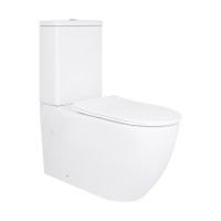 Унітаз підлоговий Grand Ultra Quiet 660x360x800 мм, White, з сидінням Slim Duroplast/ Soft-close/ Quick Release QT26228301W Qtap