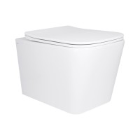 Унітаз підвісний Tern Ultra Quiet 525x345x360 мм, White, з сидінням Slim Duroplast/Soft-close/Quick Release QT17332303AW Qtap
