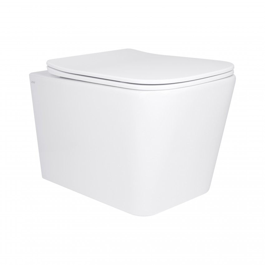Унітаз підвісний Tern Ultra Quiet 525x345x360 мм, White, з сидінням Slim Duroplast/Soft-close/Quick Release QT17332303AW Qtap QTAP