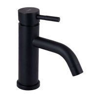 Змішувач для раковини низький Aria 0011F, Black (k35) LDARI0011FBLA46092 Lidz