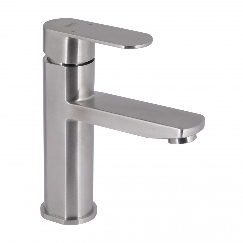 Змішувач для раковини низький Luna 001F, Nickel (k35) LDLUN001FNKS46094 Lidz LIDZ