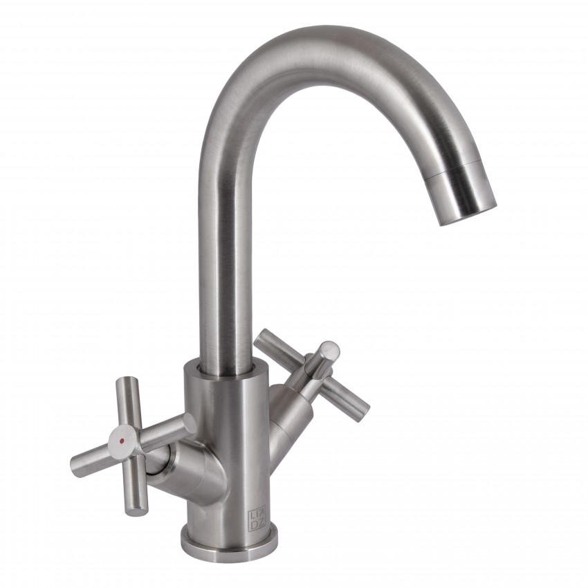 Змішувач для кухні Wind 161F, Nickel двовентильний LDWIN161FNKS46098 Lidz LIDZ