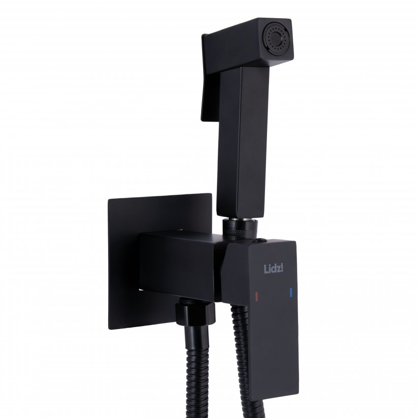 Набір для гігієнічного душу Kubis 111, Black (k35) прямокутний LDKUB111BLA46108 Lidz LIDZ фото 2