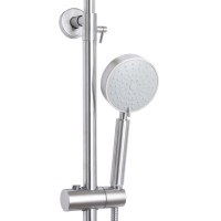 Душова стійка універсальна Aria 1120, Nickel (k35) на два споживача LDARI1120NKS46112 Lidz LIDZ фото 3