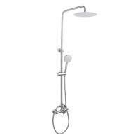 Душова система для душу Aria 1020, Nickel (k35) на два споживача LDARI1020NKS46114 Lidz