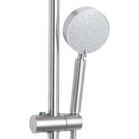 Душова система для душу Aria 1020, Nickel (k35) на два споживача LDARI1020NKS46114 Lidz LIDZ фото 3