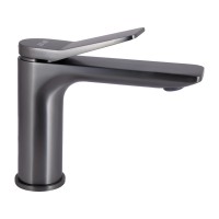 Змішувач для раковини низький Presto, Graphite (k35) QTPRE270GRP45581 Qtap