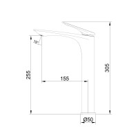 Змішувач для раковини високий Vlasta New, Chrome (k35) QTVLA269CRM45652 Qtap QTAP фото 1
