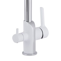 Змішувач для кухні Grand, Chrome/White (k35) з підключенням для питної води QTGRA362CRW45668 Qtap QTAP фото 3