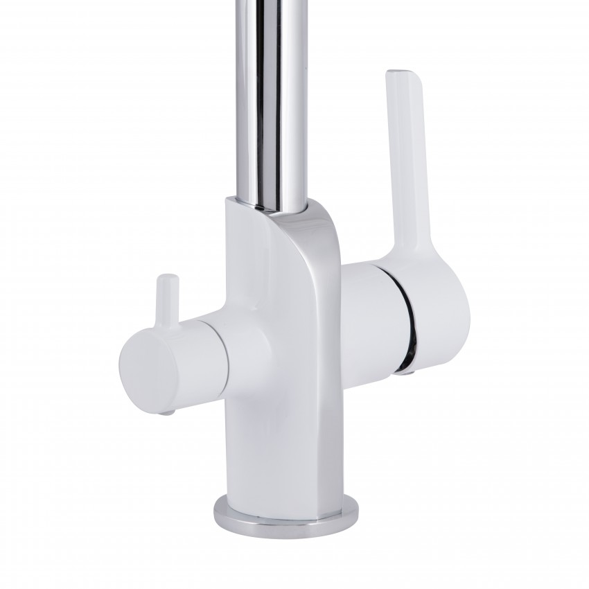 Змішувач для кухні Grand, Chrome/White (k35) з підключенням для питної води QTGRA362CRW45668 Qtap QTAP фото 3
