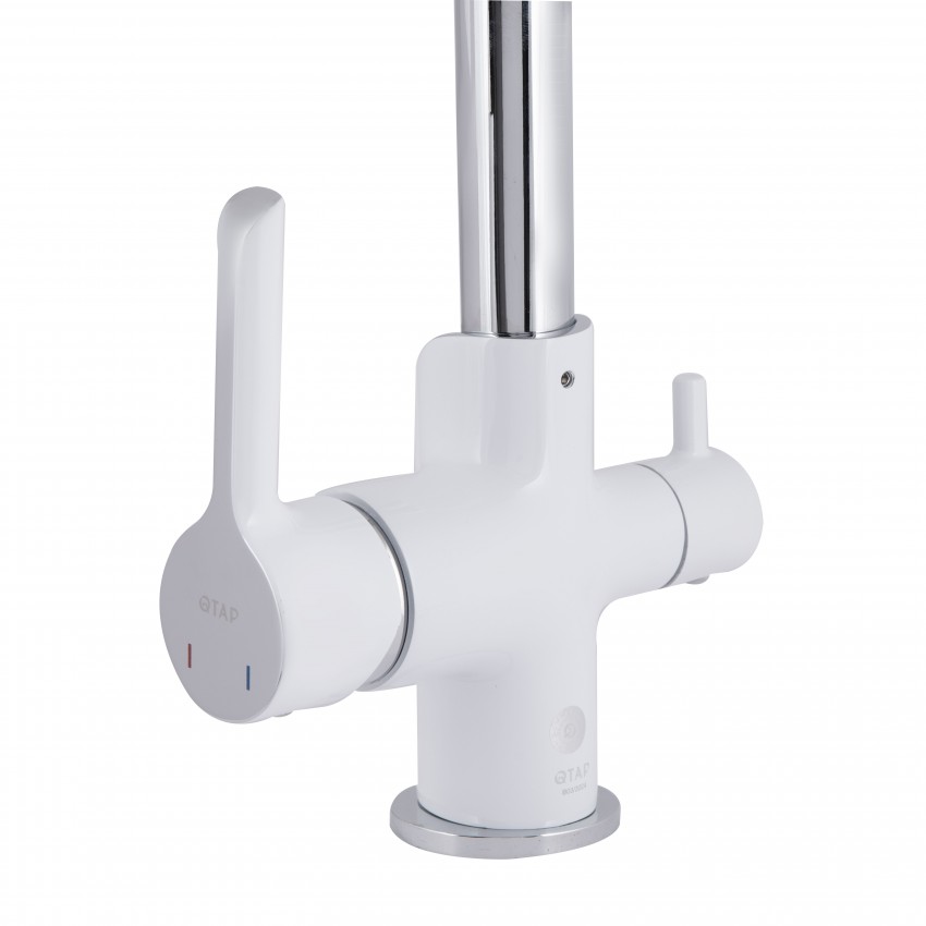 Змішувач для кухні Grand, Chrome/White (k35) з підключенням для питної води QTGRA362CRW45668 Qtap QTAP фото 2