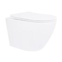 Унітаз підлоговий Robin Ultra Quiet 560x360x420 мм, White з сидінням Slim Duroplast/ Soft-close/ Quick Release QT13223381AW Qtap