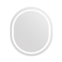 Дзеркало настінне Gemini (GE1) 800х700 мм, овальне, з LED-підсвіткою Touch, антизапотіванням, димером, рег. темп. кольору (3000-6500K), Reverse Qtap QTAP фото 3