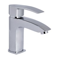 Змішувач для раковини низький Swan Eco, Chrome (k35) QTSWA270CRM45532 Qtap