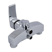 Змішувач для ванни Swan Eco, Chrome (k35) з довгим поворотним виливом та душовим гарнітуром QTSWA2601CRM45533 Qtap QTAP фото 2