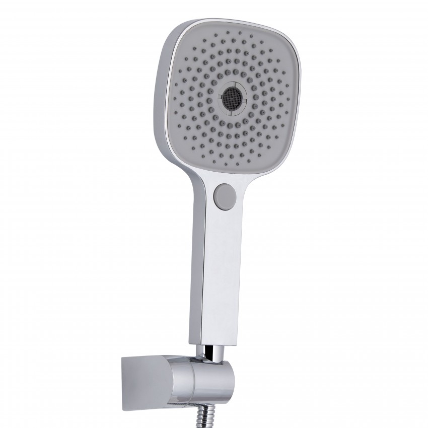 Змішувач для ванни Swan Eco, Chrome (k35) з довгим поворотним виливом та душовим гарнітуром QTSWA2601CRM45533 Qtap QTAP фото 3