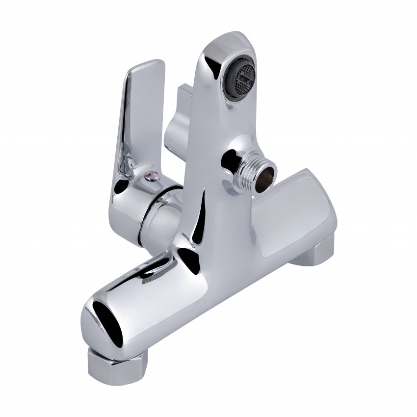 Змішувач для ванни Leo New, Chrome (k35) з душовим гарнітуром QTLEO259CRM45563 Qtap QTAP фото 2