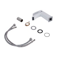 Змішувач для раковини низький Swan Cascada, Chrome/White (k35) QTSWA270CRW45568 Qtap QTAP фото 3