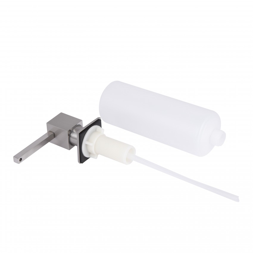 Дозатор для миючого засобу LK117, Brushed Steel квадратний LDLK117BRU46399 Lidz LIDZ фото 2