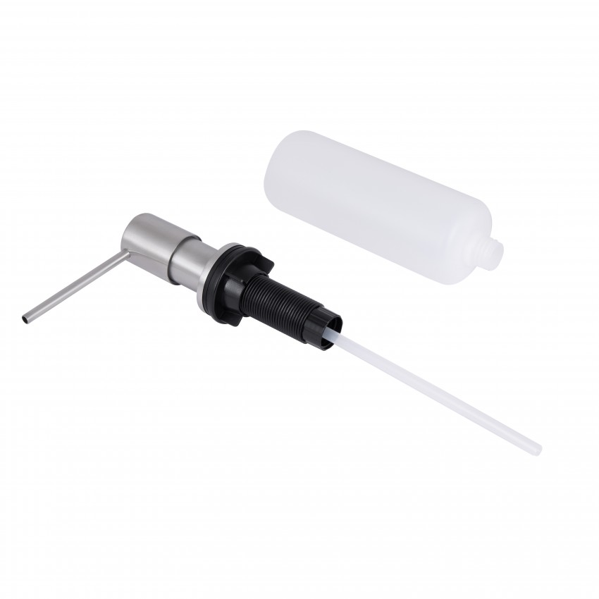 Дозатор для миючого засобу LK118, Brushed Steel круглий LDLK118BRU46400 Lidz LIDZ фото 2