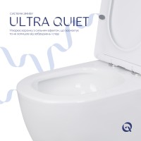 Унітаз підлоговий Jay Ultra Quiet 640x360x835 мм, White, з сидінням Slim Duroplast/ Soft-close/ Quick Release QT07222175TW Qtap QTAP фото 4