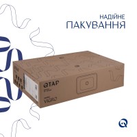 Раковина накладна Virgo N 560х380х130 мм, White, прямокутна, без донного клапана QT18116308W Qtap QTAP фото 4
