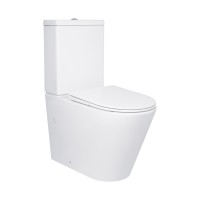 Унітаз підлоговий Swan Ultra Quiet 640x360x835 мм, White, з сидіннмя Slim Duroplast/ Soft-close/ Quick Release QT16222182TW Qtap